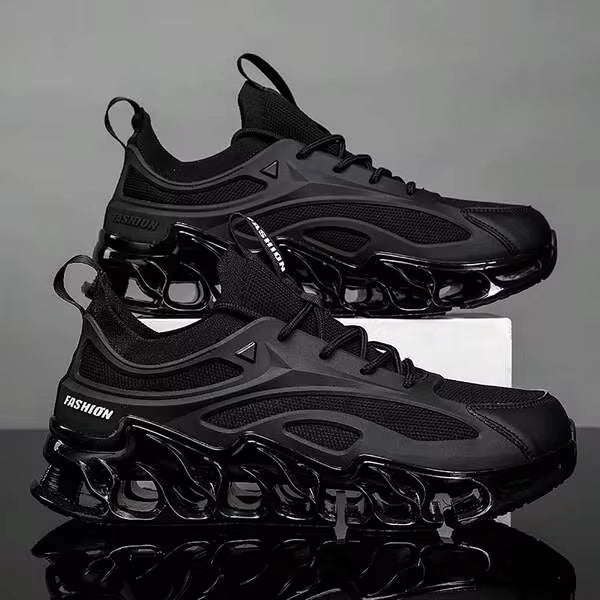 Blade Shoes - Blade Type Shoes - Striped, Shock Absorption, Comfy - Running, Workout, Hiking - Men , All Seasons - Run! Hike! Conquer! Comfort!